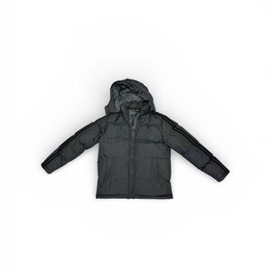 Kids Black Hooded Jacket